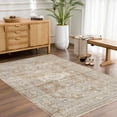 thumbnail image 5 of BoutiqueRugs Yamir Farmhouse Runner Rug - Machine Washable - Outdoor Safe - Dark Brown, Sage Green - 2'7" x 7'3" Runner, 5 of 18