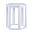 thumbnail image 4 of 16" X 18" X 20" White Marble Wood 2Pc Pk End Table, 4 of 6