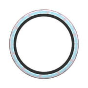 XMXY Car Steering Wheel Cover, Pastel Flowers Stripes Non-Slip Jeep Truck Universal Elastic Steering Wheel Protector 15 inch