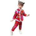 Toddler Girls Fall Outfits Boys Winter Chinese Thickened New Year's Top