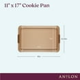thumbnail image 3 of Anolon Advanced Bronze Nonstick Bakeware Baking Sheet Pan with Silicone Grips, 11-Inch x 17-Inch, Bronze, 3 of 5