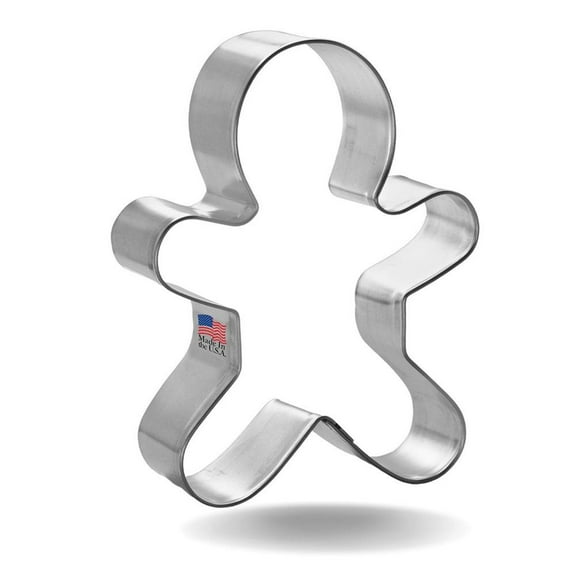 Gingerbread Man Cookie Cutter 3.5 in – Made in the USA – Foose Cookie Cutters Tin Plated Steel – Cookie Mold