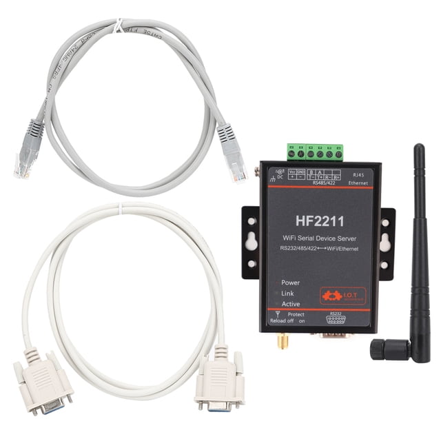 Servidor de puerto serie, HF2211 Servidor serie RS232/485/422 Servidor serie Ethernet Servidor de red serie Claridad notable
