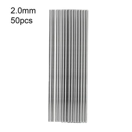 

50Pcs 2.0mm Aluminum Welding Rods - Low Temperature High Strength Flux Cored for Radiators