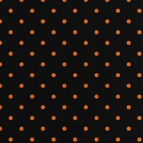 David Textiles 21" x 18" Cotton Halloween Dots Precut Fabric, Black
