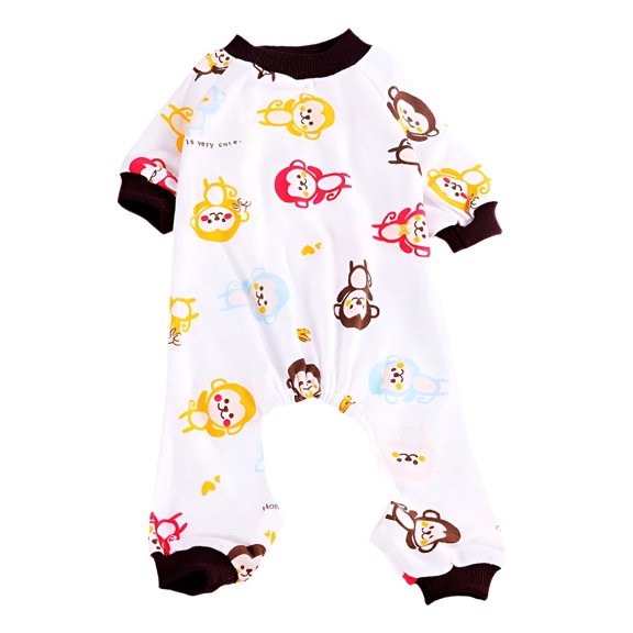 TELOLY Dog Pajamas,Soft Cotton Knit Dog Apparel & Accessories,Comfortable Wear Boy Dog Clothes,Style1,S