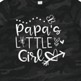 thumbnail image 4 of Inktastic Papa's Little Girl with Hearts Flower and Butterfly Girls Toddler T-Shirt, 4 of 5