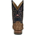 thumbnail image 5 of Justin Men's Ocean Front Exotic Pirarucu Western Boot Broad Square Toe Tan 12 D(M) US, 5 of 7