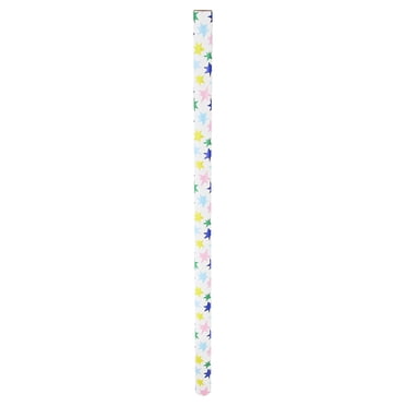 Multicolor Stars Gift Wrap Paper, 12.5 sq ft, by Way To Celebrate