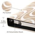 thumbnail image 4 of iauyy PU Leather Scrapbook Album | Expandable Binder with 20 Self-Adhesive Pages (11.8x24in)，Ripple, 4 of 8