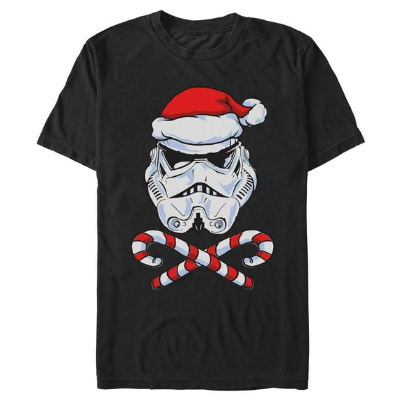 Mens Star Wars Cartoon Stormtrooper Santa Hat T Shirt