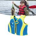 thumbnail image 4 of Chaleco Salvavidas ANGGREK Neopreno Diseño Gancho Aleta natación Niños Azul GH2714, 4 of 8