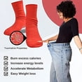 thumbnail image 4 of 3 pares de calcetines de salud adelgazantes de turmalina, calcetines de salud de turmalina, calcetines de hipertermia VeinesHeal, calcetín termoterapéutico para masaje de pies, 4 of 5