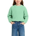 thumbnail image 1 of XIMIN Tricot pour Bébé Garçons Filles Couleur Unie Col Rond Manches Longues Mignon Tricot Automne Hiver Vêtements Chauds, 1 of 3