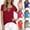 Gray-41, variant on Women's Sexy Off Shoulder Short Sleeve Lace Up Criss Cross Casual Tunic Solid Color Blouse Tops Shirts