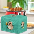 thumbnail image 3 of HELLHERO Hamster Print Toaster Cover 4 Slice Waterproof, Anti-Scratch Toaster Cover Adjustable, Stain-Resistant Small Kitchen Appliance Protector, 3 of 8