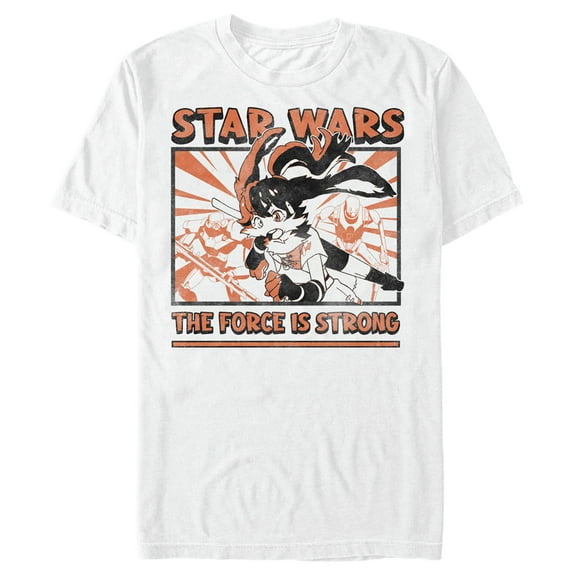 Men's Star Wars: Visions The Force is Strong  Graphic Tee White Small