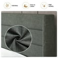 thumbnail image 6 of Sha Cerlin Queen Size Lift Up Hydraulic Storage Bed Frame, Platform Bed with Fabric Upholstered Wingback Headboard, No Box Spring Needed, Dark Gray, 6 of 15