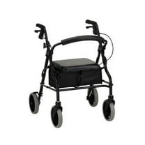 Rollator Nova Zoom 20 Aluminum Rolling Walker Weight Capacity 300 lbs (Black)