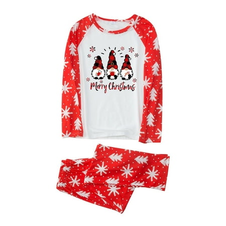 

Nomeni Women Mom Family Christmas Pajamas Homewear Set Christmas Doll Print Pajamas Holiday Pajamas Set Parent Wear