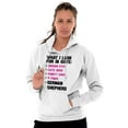 thumbnail image 2 of Animal Womens Hooded Pullover Sweatshirt What I Look For In Guys German Shepherd Funny, 2 of 2