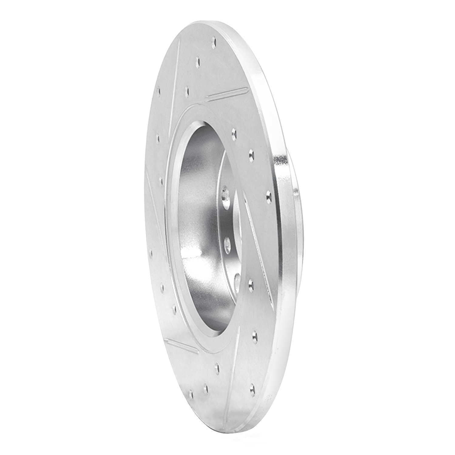Dynamic Friction Company 631-42014R DFC Brake Rotor - Drilled And Slotted - Silver