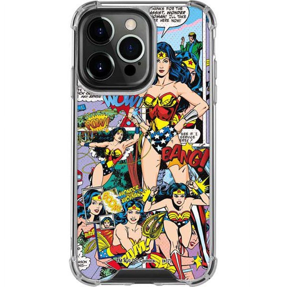 Skinit DC Comics Wonder Woman Comic Blast iPhone 13 Pro Clear Case