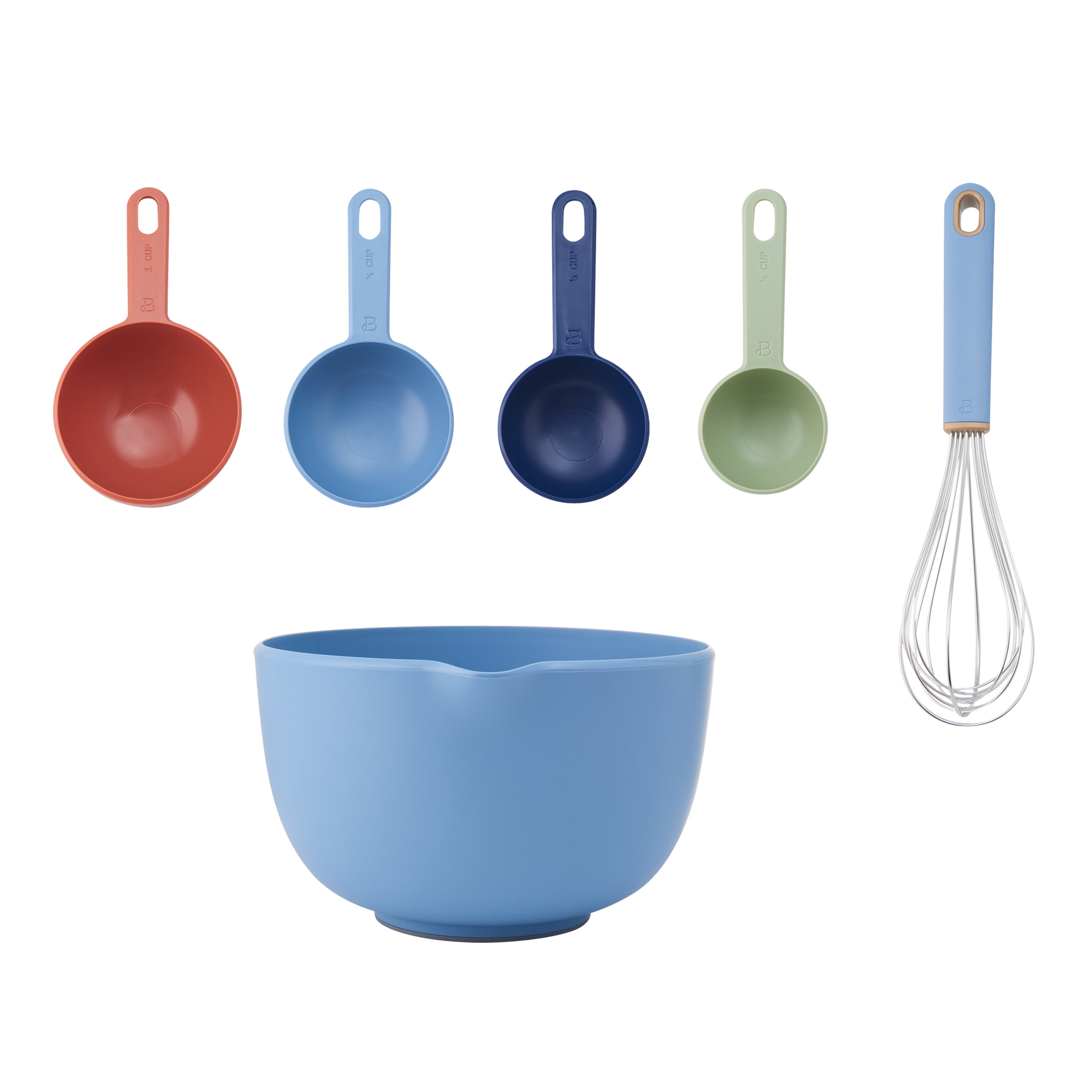 Beautiful 6-piece Essential Baking Set in Blue Icing by Drew Barrymore