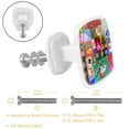 thumbnail image 2 of 4 Pieces Set Drawer Pulls Handle Square Wardrobe Cabinet Knobs with Stainless Steel Screws Furniture Kitchen Decor, 2 of 5