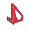 thumbnail image 1 of Hearth & Gear Woodworking Tools Aluminum Alloy 90 Square Ruler Woodworking Measuring Tool Multifunctional Marking Ruler Triangular Ruler T Post Bracket Hook Wooden Fence Posts 5 Ft T Posts for Fencing, 1 of 6