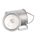 thumbnail image 2 of Taza Titanio Lixada 750 ml / 900 ml / 1100 ml olla de titanio ultraligera taza de agua con tapa y as Lixada Taza Titanio, 2 of 7