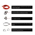 thumbnail image 3 of 3x7.5in Radiator Coolant Oil Catch Can Overflow Tank Bottle Aluminium Alloy Universal 800ml/27ozBlack, 3 of 4