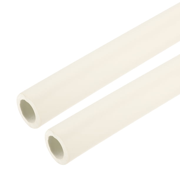 Tubo de aislamiento de 2 piezas de 3.3 pies, diámetro interno de 7/8 pulgadas (22 mm) y diámetro externo de 1 3/16 pulgadas (30.7 mm), tubo de espuma para agarre, blanco