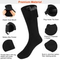 thumbnail image 5 of TeqHome 5 Pairs Electric Heated Socks Unisex Long Cotton Socks Rechargeable Heated Socks Battery Operated Socks for Adult Black, 5 of 12