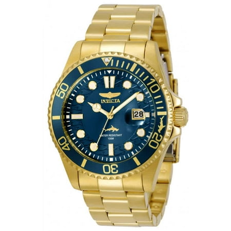INVICTA Pro Diver Quartz Blue Dial Yellow Gold-tone Men's Watch 30024