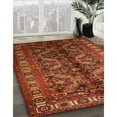 thumbnail image 3 of Ahgly Company Machine Washable Indoor Round Traditional Tomato Red Area Rugs, 3' Round, 3 of 7