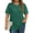 1 Green, variant on Women Plus Size Tops Pleated Crewneck Long Sleeve Shirts Dressy Casual Blouses Fall Tunic Tops