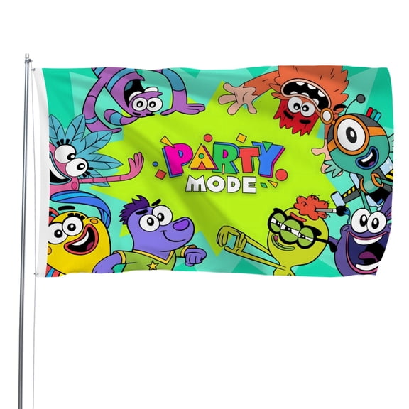 GoNoodle flag perfect for outdoor decoration, can be hung indoors, outdoor lawn, balcony, corridor, party, etc. anywhere you want to display，15.7x23.6in（40*60cm）