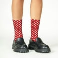 thumbnail image 4 of Honeii Red Polka Dot Print Children's Colorful Socks,Unisex Kids and Toddlers' Cushioned Sock,Kids Athletic Crew Socks,for Everyday Wear and Sports, 4 of 5