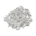 thumbnail image 5 of Uxcell 0.06" Conector de Cadena de Bola de Enlace Crimpado de Hierro Tono Plateado 100pcs, 5 of 5