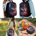 thumbnail image 2 of Jeiento Starry Sky Wolf Backpack for Boys Large Capacity Bookbag Set with Lunchbox Pencil Pouch Elementary School Bag 1st Grade School Supplies 3 in 1 Travel Daypack, 2 of 7