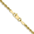 thumbnail image 4 of 10K Yellow Gold Jbsp's 2.5mm Diamond-Cut Rope Chain (20 X 2.5) Made In Peru 8003-20, 4 of 5
