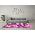 thumbnail image 3 of Ahgly Company Indoor Rectangle Checkered Pink Modern Area Rugs, 2' x 3', 3 of 4
