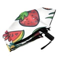 thumbnail image 6 of Compact Sun Umbrella Windproof Travel Umbrellas for Rain Strong Portable UV Protection Flower and Fruits, 6 of 8