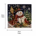thumbnail image 3 of Christmas Diamond Painting Kit Featuring Square Drill Gems and Snowman Design, Festive Wall Art for Adults and Kids Holiday Crafting, Seasonal Christmas Decoration 1 Pack, 3 of 4
