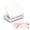 White, variant on LAZIOEGR 3-Hole Punch Ruler Design Quick Positioning Metal Paint Body Loose Leaf Puncher for Documentation Organization, Modern Grey, Workspace Tool (3.54 inches / 9 cm)