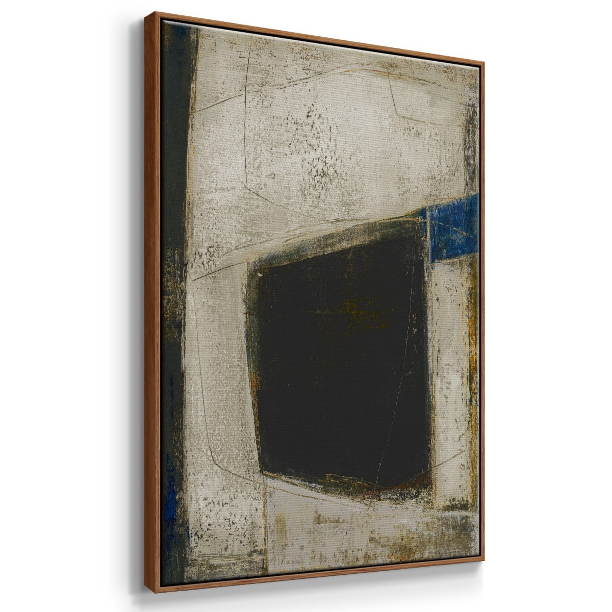Policy of Truth II Framed Premium Gallery Wrapped Canvas - Ready to Hang - 25 x 37 - Walnut Floating Frame