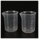thumbnail image 2 of 8 Piezas 50 Ml Laboratorio Plástico Agua Líquido Vaso Medidor Transparente, 2 of 5