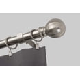 thumbnail image 3 of Ivilon Curtain Rod with Ball Finials - 1 inch Pole. 28 to 48 Inch. Satin Nickel, 3 of 4
