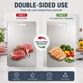 thumbnail image 4 of Titanium Cutting Boards - 3 Pack 100% Pure Titanium Cutting Boards for Kitchen, 2025 Non-Slip Kitchen Chopping Board for Meat, Vegetables and Fruits, Scratch Resistant & Easy to Clean, 4 of 8